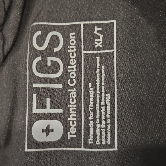 FIGS TECHNICAL COLLECTION MEN'S SCRUB PANTS. FM 4500T. SIZE X- LARGE TALL. BLACK - Picture 4 of 10